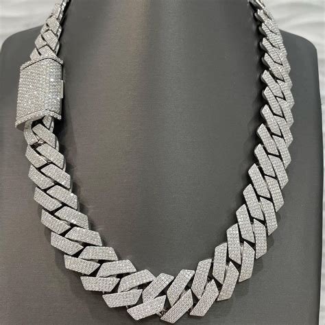 moissanite men's chains for sale.